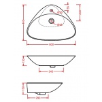 Artceram Plettro Umywalka Stawiana na Blat 60x45cm Biała L2100 / PTL00101;00