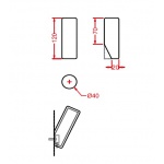 Artceram PostIt Haczyk biały A03 / PSC00501;00