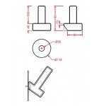Artceram PostIt Uchwyt Cartometro Italian na papier toaletowy PSC00101;75