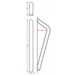 Artceram PostIt Wieszak na ręcznik 57 cm biały A01 / PSC00401;00