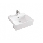 Artceram Quadro Umywalka półwpuszczana w blat 50x48 cm Biała QUL00401;00