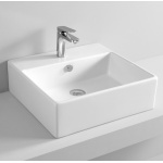 Artceram Quadro Umywalka stawiana na blat/ścienna 50x48 cm Biała QUL00201;00