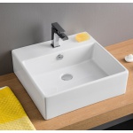 Artceram Quadro Umywalka stawiana na blat/ścienna 50x48 cm Biała QUL00201;00