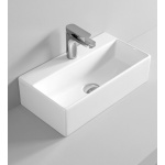 Artceram Quadro Umywalka stawiana na blat/ścienna 50x27 cm Biała QUL00101;00