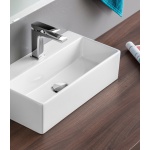Artceram Quadro Umywalka stawiana na blat/ścienna 50x27 cm Biała QUL00101;00