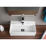 Artceram Quadro Umywalka stawiana na blat/ścienna 50x27 cm Biała QUL00101;00