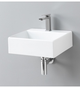 Artceram Quadro Umywalka stawiana na blat/ścienna 40x38 cm Biała QUL00501;00