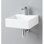 Artceram Quadro Umywalka stawiana na blat/ścienna 40x38 cm Biała QUL00501;00