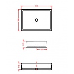 Artceram Scalino Umywalka stawiana na blat 38x55 cm Biała SCL00201;00