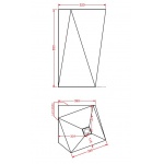 Artceram Sharp Umywalka Wolnostojąca 50x50cm Biała L3200 / OSL00801;00