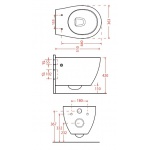 Artceram Step WC Wiszący biały 36x51 cm STV00301;00