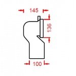Artceram Syfon do WC ACA005