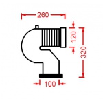 Artceram Odpływ pionowy P WC ACA034