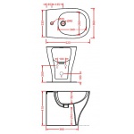 Artceram Ten Bidet Stojący biały 36x52 cm TEB00101;00