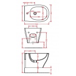 Artceram Ten Bidet Wiszący biały 36x52 cm TEB00201;00