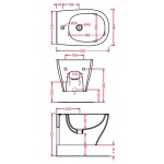 Artceram Ten Bidet Wiszący biały 36x52 cm TEB00401;00