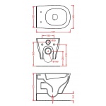 Artceram Ten WC Wiszący biały 36x52 cm TEV00501;00