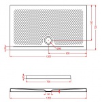 Artceram Texture Brodzik prostokątny 70x120 cm biały PDR02001;00