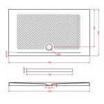 Artceram Texture Brodzik prostokątny 80x140 cm biały PDR02201;00