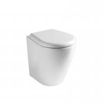 Axa Avani Miska stojąca 35,5x50 cm i deska WC wolnoopadająca Biały połysk 8901401+448801