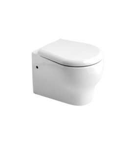 Axa Cinque Miska ścienna 35x50 cm i deska WC zwykła Biały połysk 361501+368801
