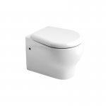 Axa Cinque Miska ścienna 35x50 cm i deska WC zwykła Biały połysk 361501+368801