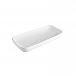 Axa Ciotola Umywalka stawiana na blat 70x46 cm i korkiem Click-clack z syfonem Biały połysk 1508301+AF0015+SI020