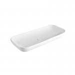 Axa Ciotola Umywalka stawiana na blat 100x46 cm i korkiem Click-clack z syfonem Biały połysk 1508201+AF0015+SI020