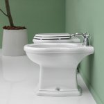 Axa Contea Bidet stojący 36x55 cm Biały połysk 0602001