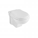 Axa Contea Miska ścienna 36x55 cm i deska WC zwykła Biały połysk 0606001+AA0601