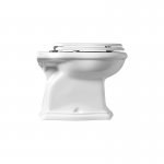 Axa Contea Miska stojąca 36x55 cm i deska WC zwykła Biały połysk 0601001+AA0601