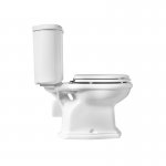 Axa Contea Miska stojąca 36x72 cm do kompaktu i zbiornik z deską WC Biały połysk 0601301+0605101+AA0601