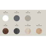 Axa COSA.H35 Umywalka stawiana na blat 30x50 cm z szafką i półką oraz korkiem Click-clack Czarny mat 8660007+MGC86740VM+AF001507