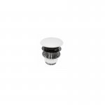 Axa COSA Stelaż podumywalkowy 110 cm z umywalką z korkiem Click-clack i szufladą Czarny mat/Grey Matt S8640007+MSC115GM+8640001+AF0015