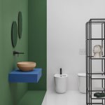 Axa DECUS Umywalka stawiana na blat 35x50 cm z korkiem Click-clack Sahara matt 8510010+AF001510