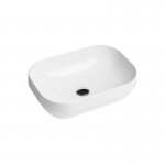 Axa DECUS Umywalka stawiana na blat 35x50 cm z korkiem Click-clack Biały połysk 8520001+AF0015