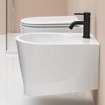 Axa DP Bidet ścienny 36x50,5 cm Biały połysk 8402001