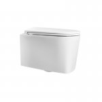 Axa DP Miska ścienna 36x50,5 cm z deską WC wolnoopadającą Biały połysk 8401001+AF8401