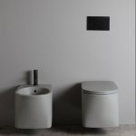 Axa DP Miska ścienna 36x50,5 cm z deską WC wolnoopadającą Biały połysk 8401001+AF8401