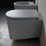 Axa DP Miska ścienna 36x50,5 cm z deską WC wolnoopadającą Biały połysk 8401001+AF8401