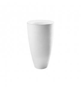 Axa DP Umywalka wolnostojąca ∅ 46 cm z korkiem Click-clack Biały połysk 8330001K+AF0015