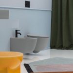 Axa EVA Miska ścienna 55x36 cm z deską WC wolnoopadającą Grey Matt 8801409+AF8809