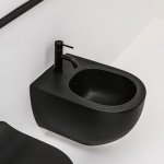 Axa Glomp Bidet ścienny 36,5x51 cm Czarny mat 0202007