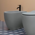 Axa Glomp Bidet stojący 36,5x51 cm Grey Matt 0202209