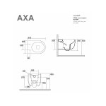 Axa Glomp Miska wisząca bezrantowa z deską WC wolnoopadającą 51x36,5 cm Nero matt/Czarny mat 0201007+319107