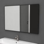 Axa Lustro ścienne 100x65 cm Czarny A330297