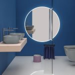 Axa Lustro ścienne ∅ 120 cm z oświetleniem LED A330283