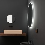 Axa Lustro ścienne ∅ 120 cm z oświetleniem LED A330283