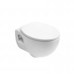 Axa Prime Miska ścienna 36x51 cm i deska WC wolnoopadająca Biały połysk 441501+448801