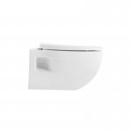 Axa Prime Miska ścienna 36x51 cm i deska WC wolnoopadająca Biały połysk 441501+448801